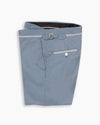 Dusty Blue Flannel Contrast Trim Pant