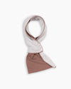 Dusty Pink & White Cashmere Mini Scarf